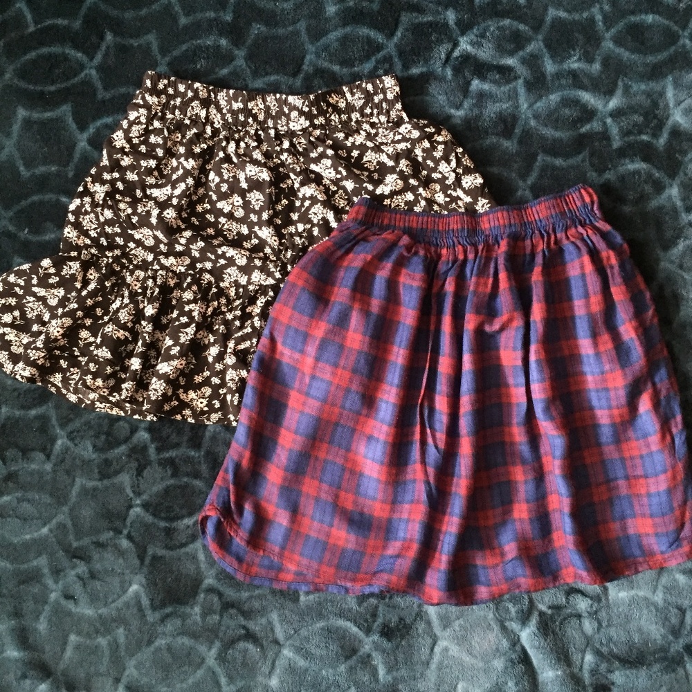 Bundle of 2: Mini Skater Skirts